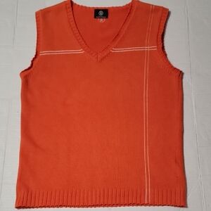 Bogner Orange Sweater Vest Size 6 EUC
